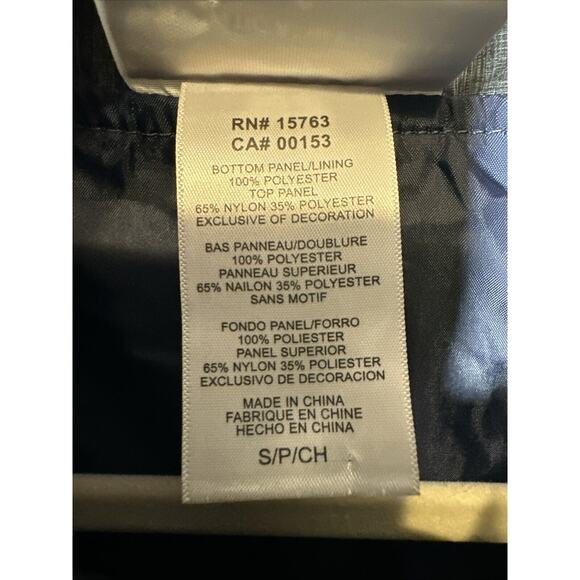 Champion Men's Sz S Ole Miss Rebels Blue Full Zip Light Vest Jacket Pockets EUC - Picture 5 of 9